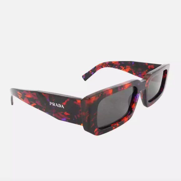 New Prada Men's Grey Rectangle Sunglasses - Picture 1 of 4